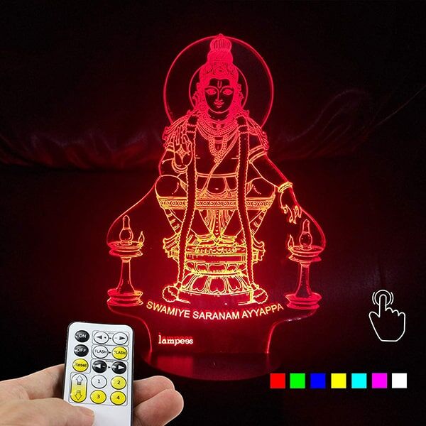 Buy Lampees 3D Illusion LED Lamp Lakshmi Devi Online at Best